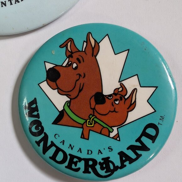 CANADA'S WONDERLAND BUTTON LOT OF 3 PINBACKS TORONTO CANADA VINTAGE FLINTSTONES - Picture 4 of 9